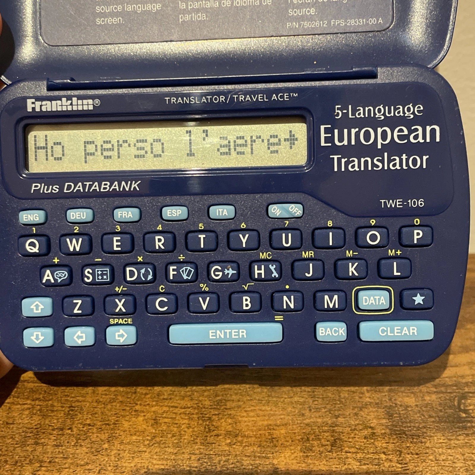 Vintage 1999 Franklin 5-Language Translator - photo 4