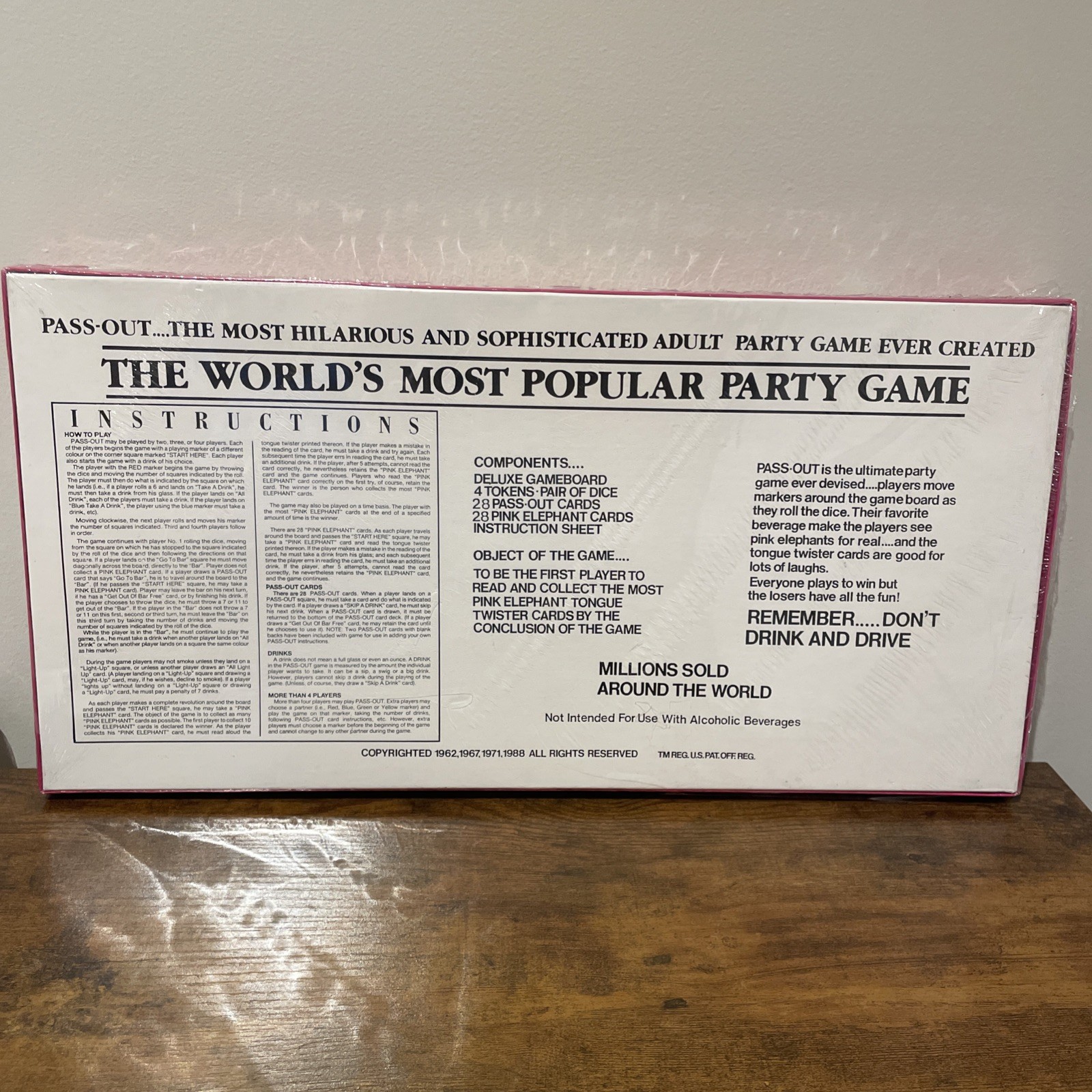 NOS Sealed Vintage Pass-Out Board Game by Frank Bresee - photo 3