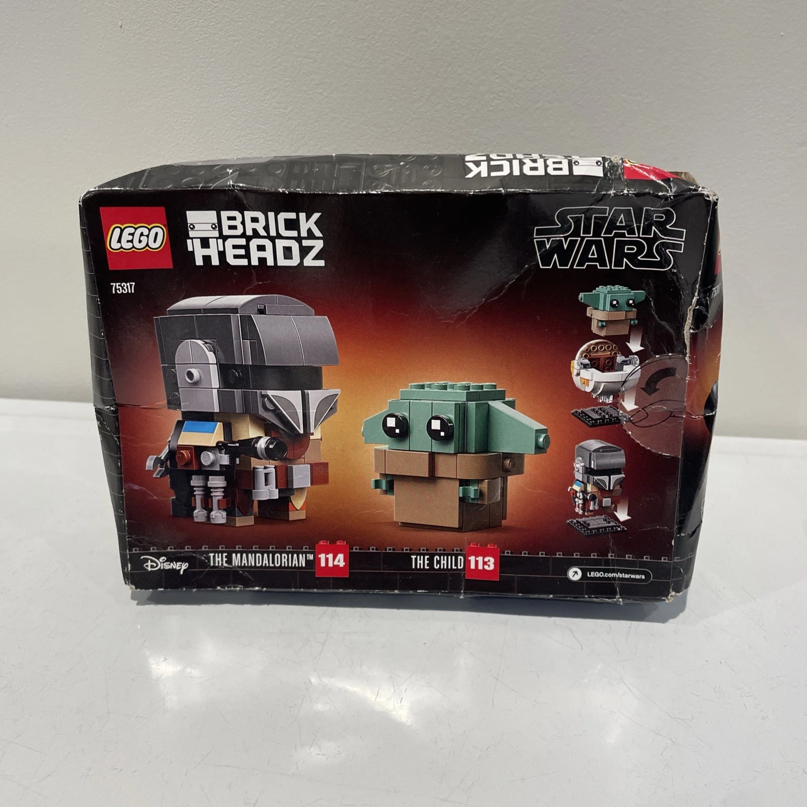LEGO Mandalorian & Child BrickHeadz 75317 - New, Box Damaged