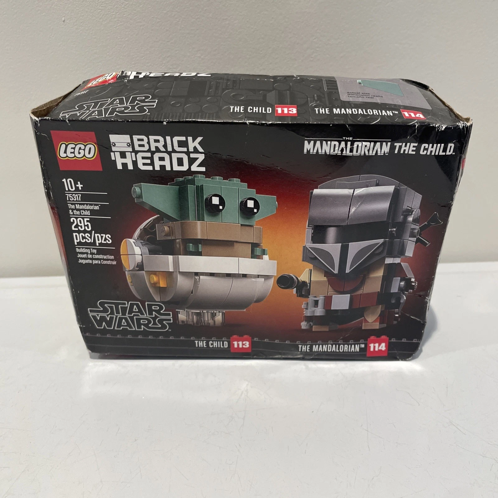 LEGO Mandalorian & Child BrickHeadz 75317 - New, Box Damaged - photo 3