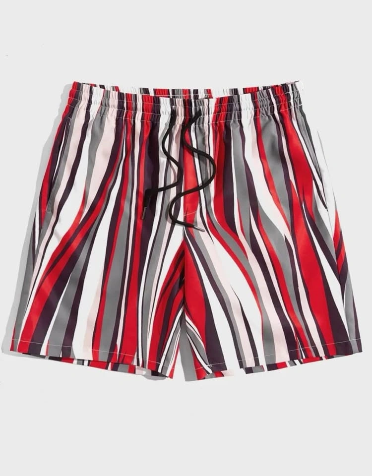 Manfinity Men Striped Drawstring Waist Shorts - photo 2