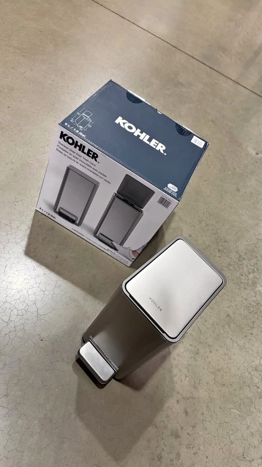 KOHLER Stainless Steel Step Trash Cans (2 pack)