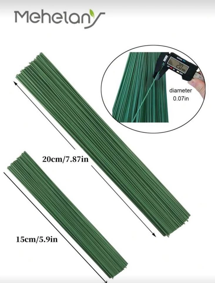 Green 30cm Plastic Floral Stems (75 ct) - photo 3