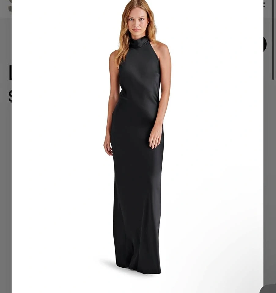 Black Silk Maxi Dress (Steve Madden)