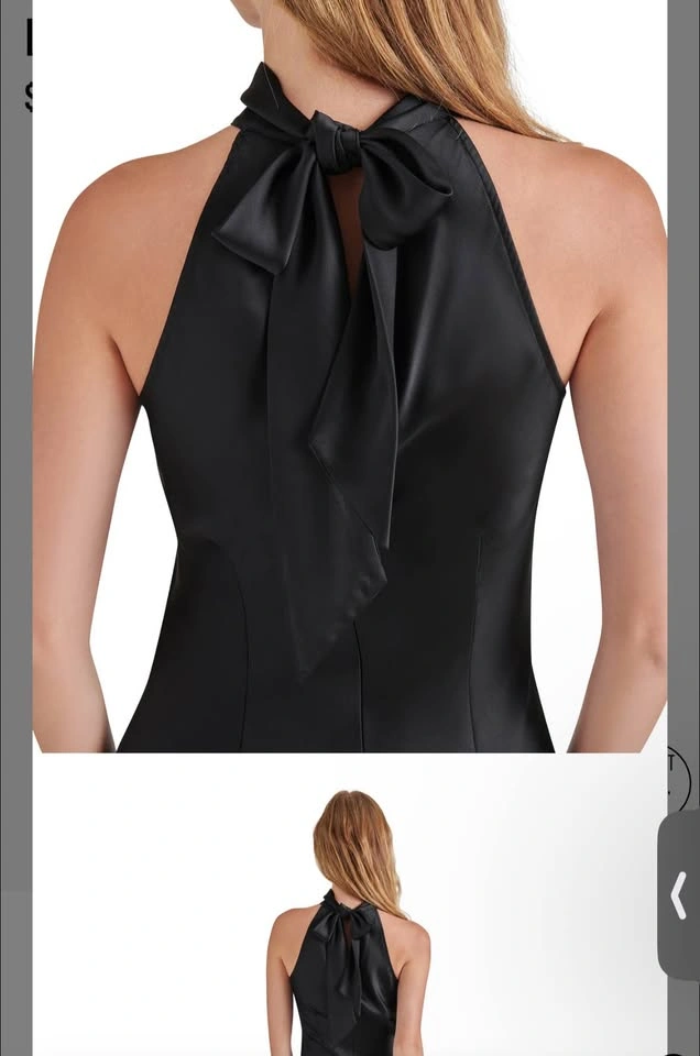 Black Silk Maxi Dress (Steve Madden) - photo 2