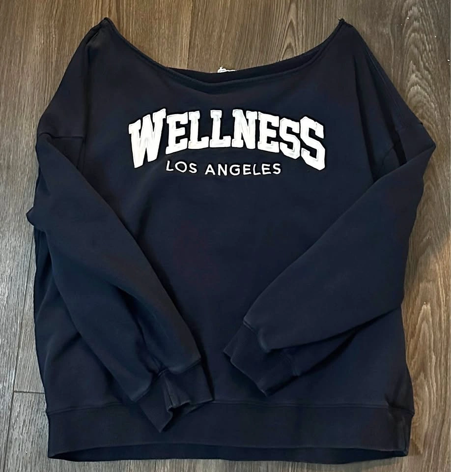 garage off the shoulder sweater