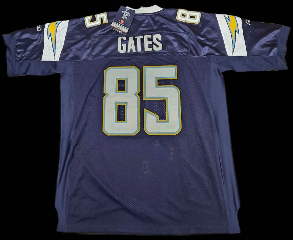Reebok Authentic Antonio Gates #85 San Diego Chargers Jersey Siz - photo 2