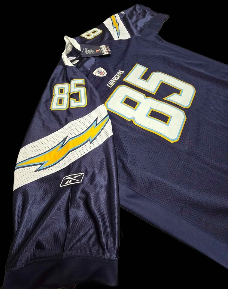 Reebok Authentic Antonio Gates #85 San Diego Chargers Jersey Siz - photo 3