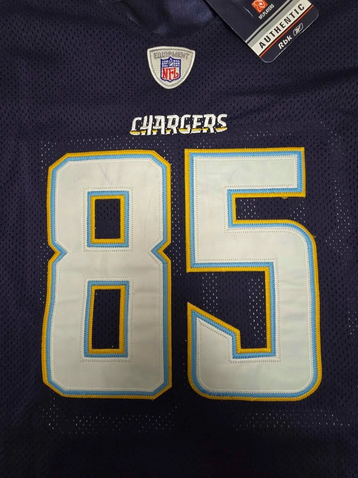 Reebok Authentic Antonio Gates #85 San Diego Chargers Jersey Siz - photo 4