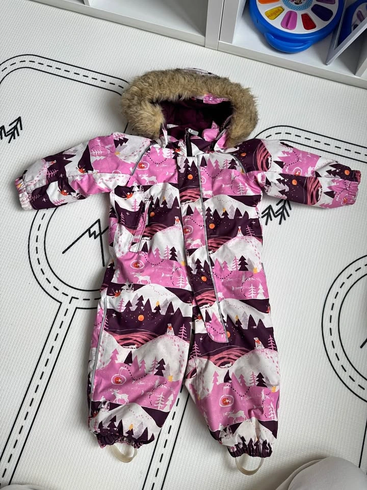 Waterproof Reimatec Snowsuit - Lappi Cold Pink / 18-24M
