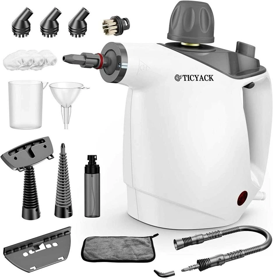 Handheld Steam Cleaner — 500ml Large Capacity — 16-Piece Accesso