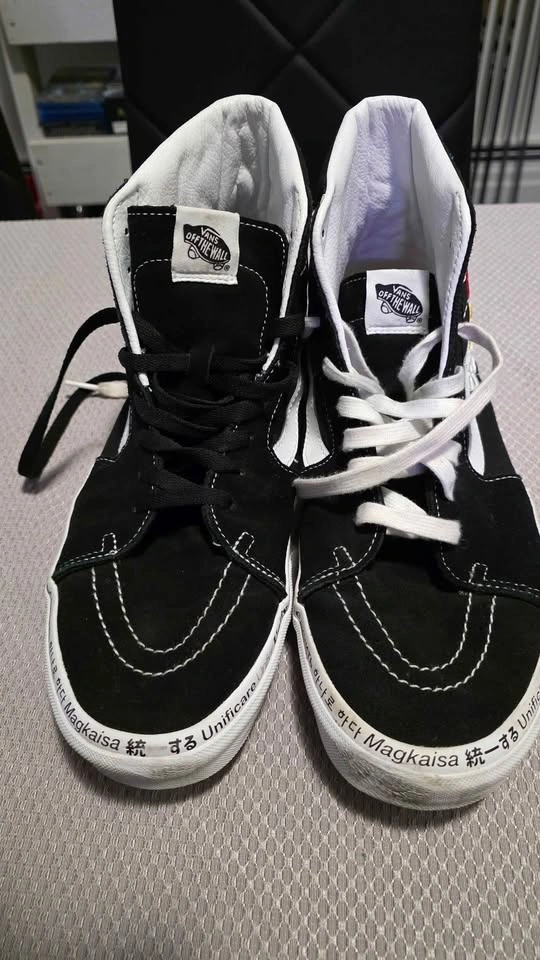 RARE Vans SK8 Hi Radical Positivity Shoes Men's 12 UNIFY Black M - photo 2