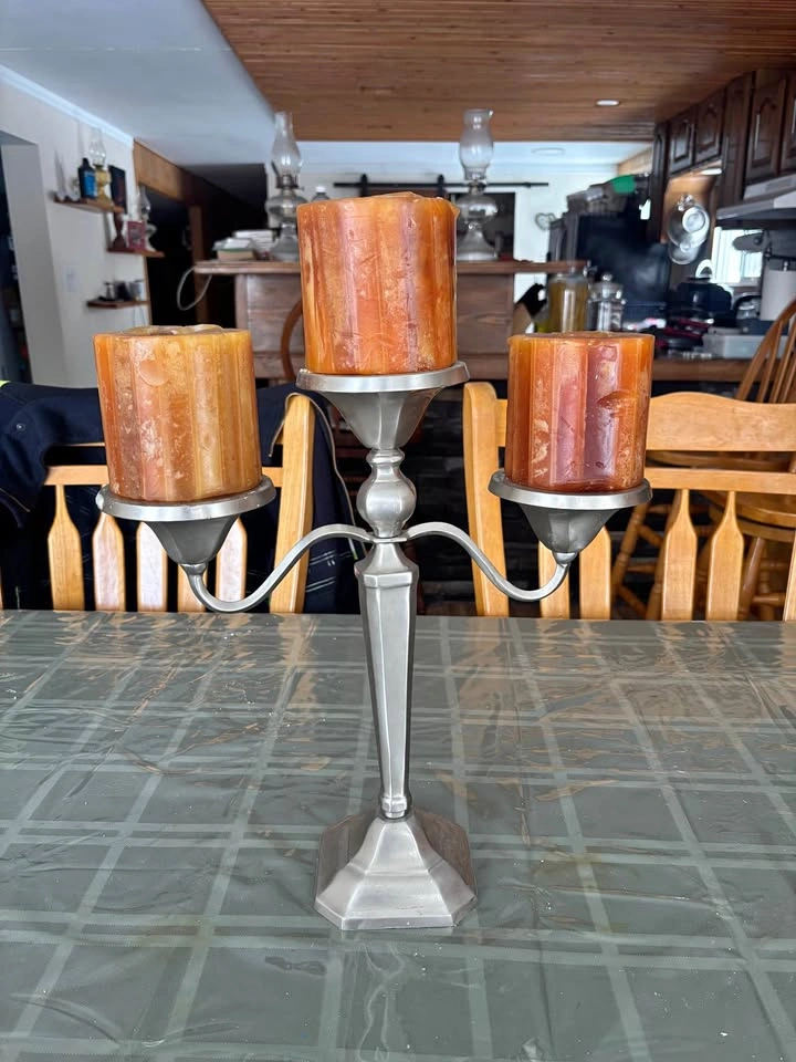 Three Candle Candelabra