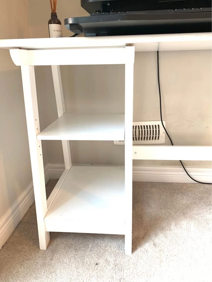 White Desk with Shelves - photo 4