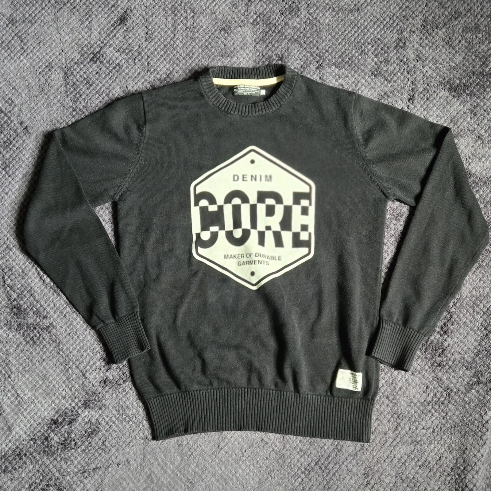 Jack & Jones Core Men's Small Black Knit Sweater