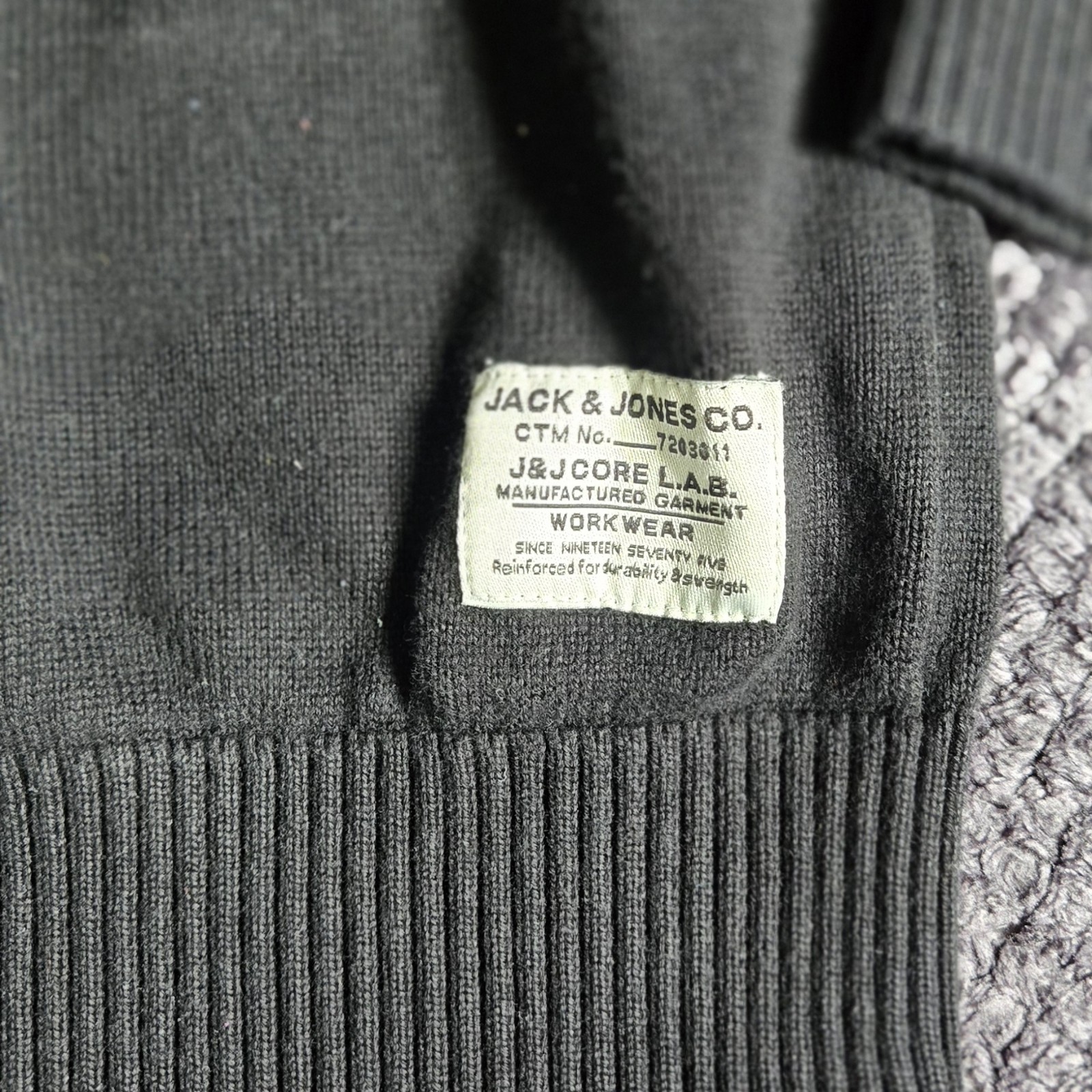 Jack & Jones Core Men's Small Black Knit Sweater - photo 3