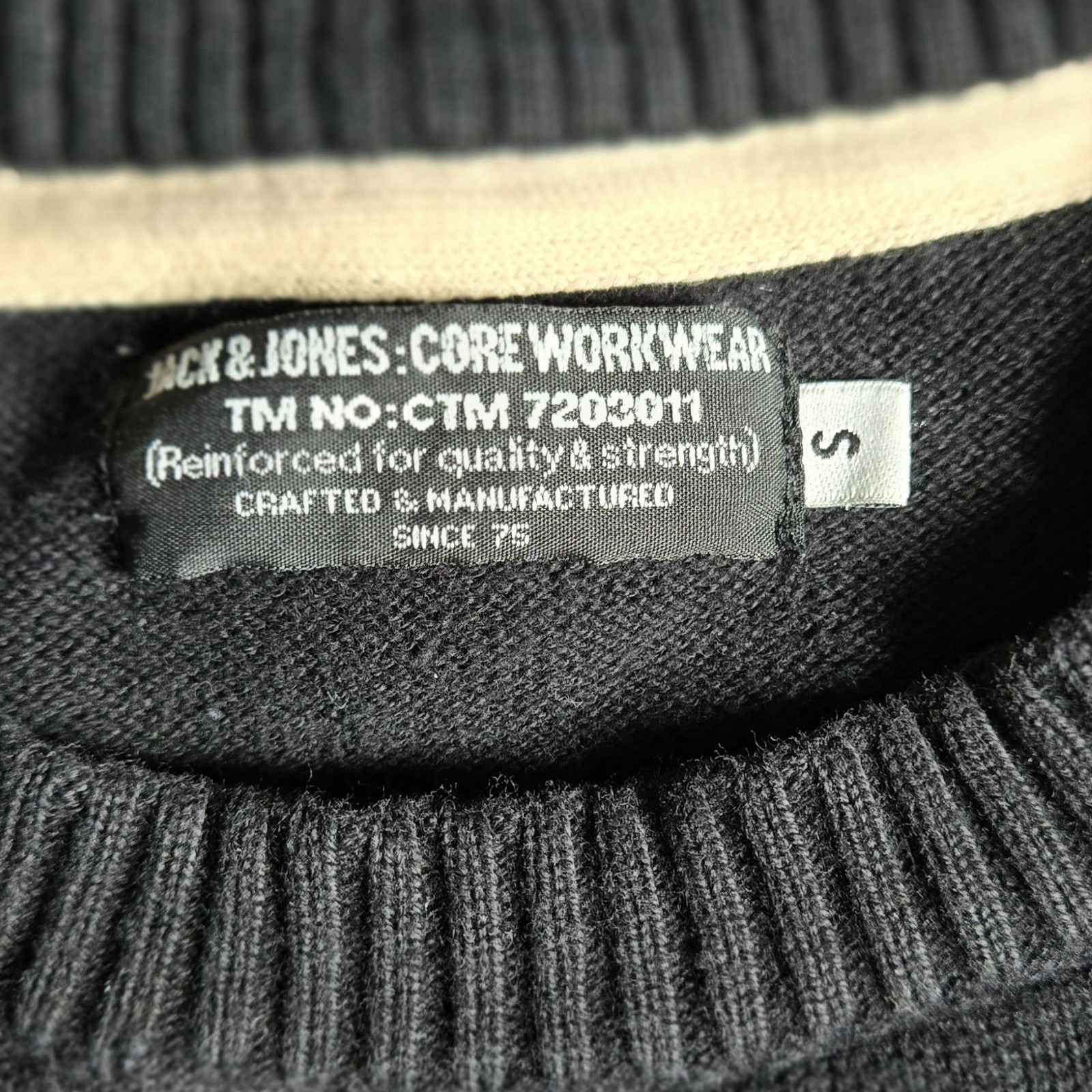 Jack & Jones Core Men's Small Black Knit Sweater - photo 4