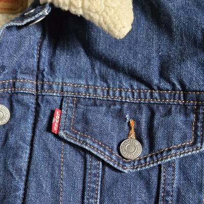 Levi’s Men’s XL Sherpa Lined Denim Trucker Jacket Type 3 - photo 4