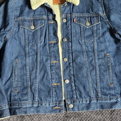 Levi’s Men’s XL Sherpa Lined Denim Trucker Jacket Type 3 - photo 5