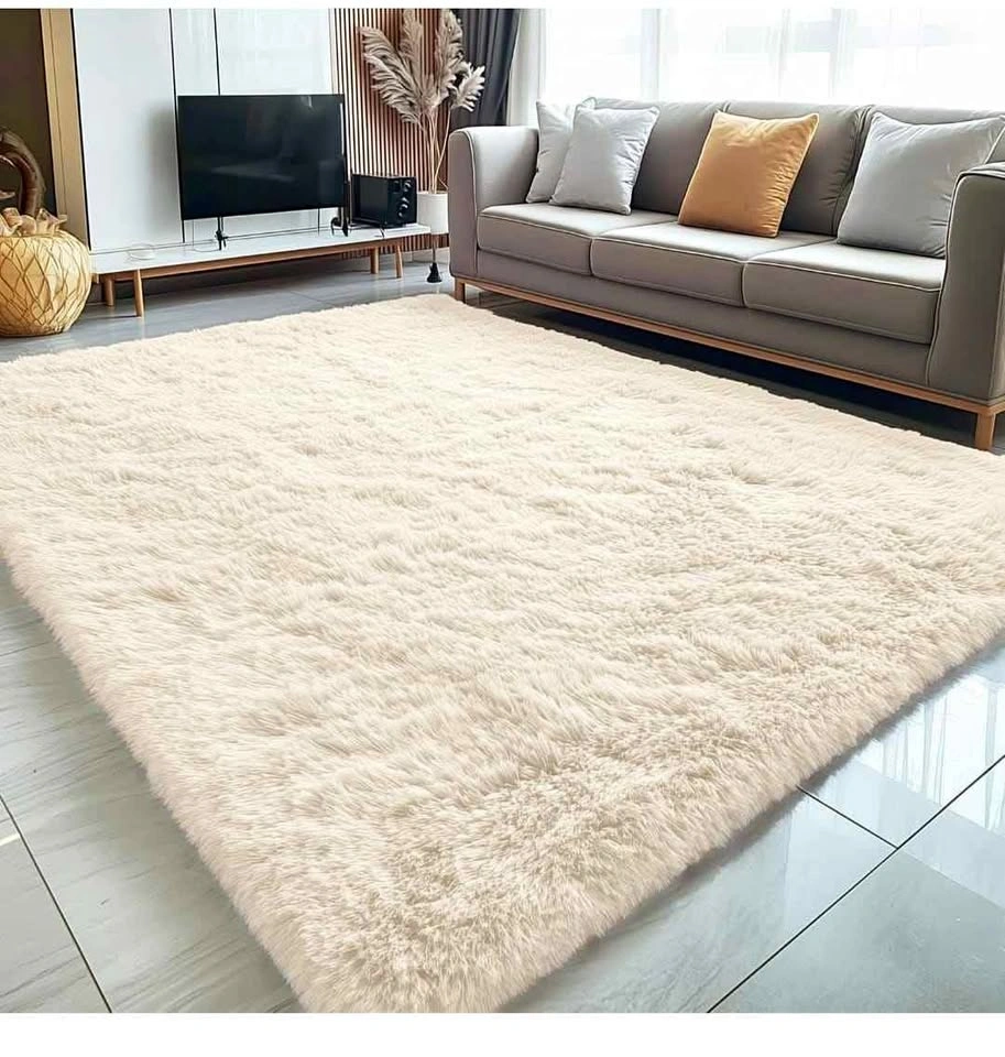 8x10 ft Fluffy Area Rug for Living Room Bedroom