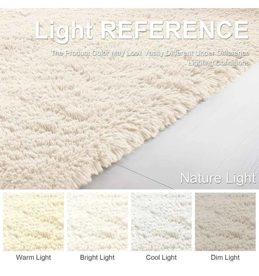 8x10 ft Fluffy Area Rug for Living Room Bedroom - photo 4