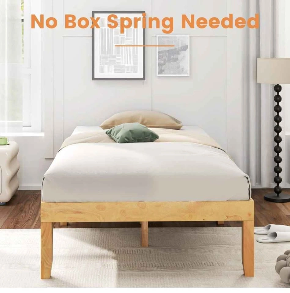 Twin Size Wood Platform Bed Frame - photo 5