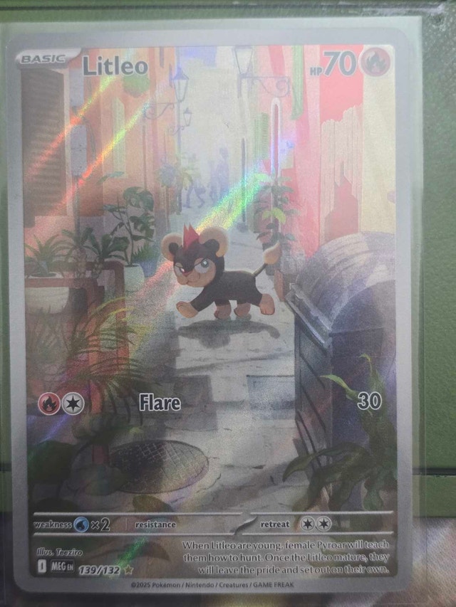 Litleo Illustration Rare #139/132 Mega Evolution