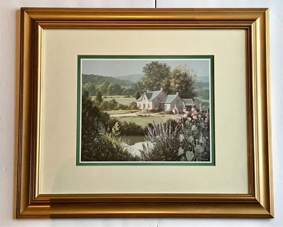 Dubravko Raos Large Framed Art Print Country Pond (22x18")