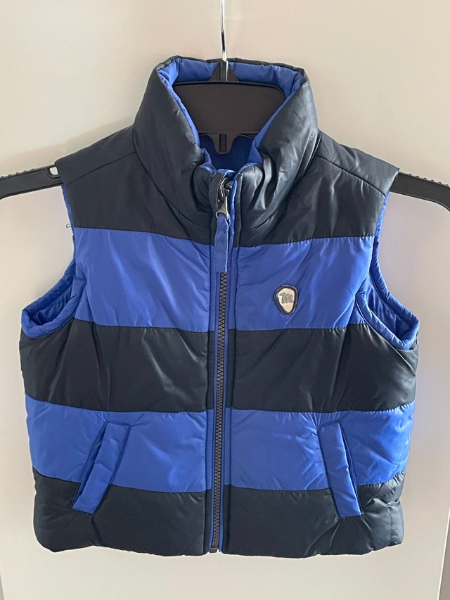 Baby MEXX reversible winter puff Vest, size 3-4