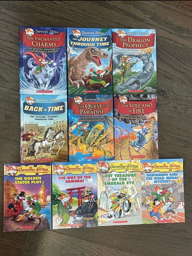 10 Geronimo Stilton Books (check description)