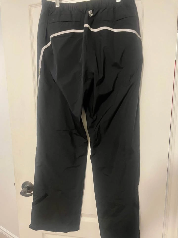 Sunice Black Track Pants with White Side Stripes - photo 3