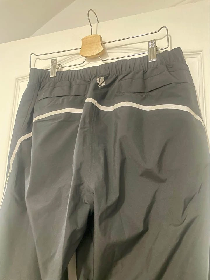 Sunice Black Track Pants with White Side Stripes - photo 4