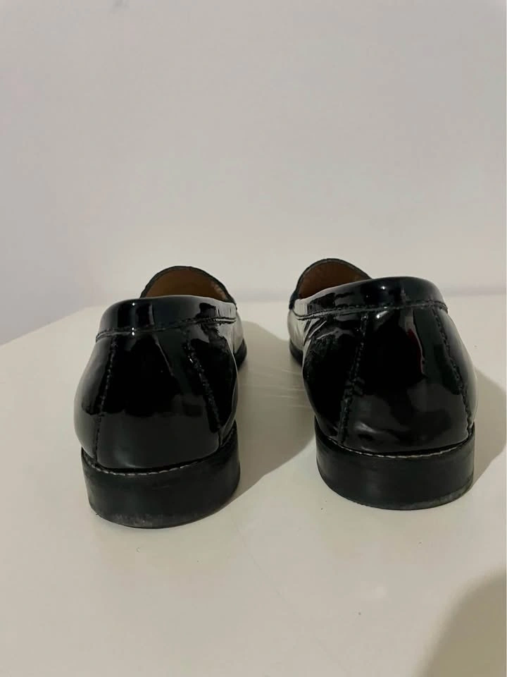 Browns Women's Black Patent Loafers Cushioned Insole Size 10 - photo 5