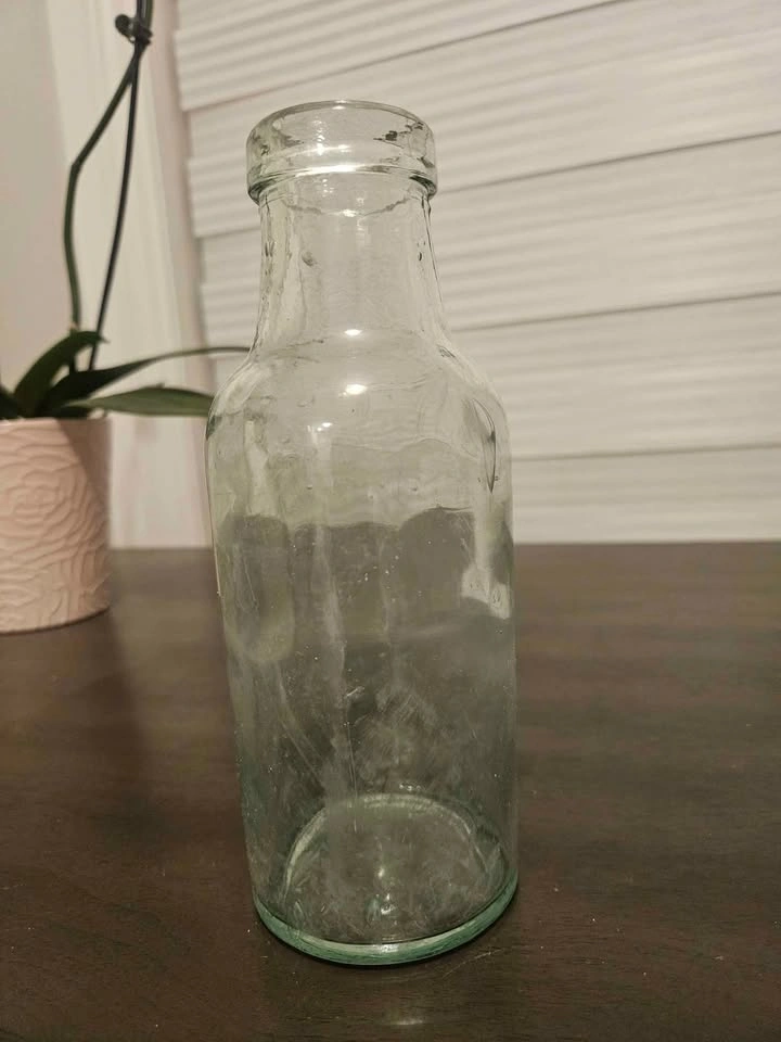 Antique aqua milk bottle - photo 3
