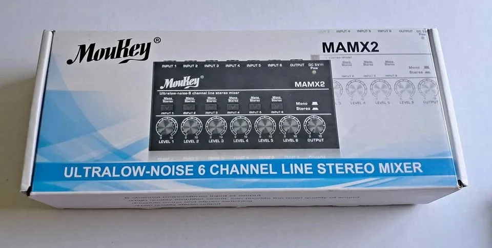 Moukey MAMX2 Ultralow-Noise 6-Channel Line Stereo Mixer thumbnail