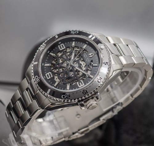 Aquacy Skeleton Automatic Miyota Men's Watch 200M Black - photo 2