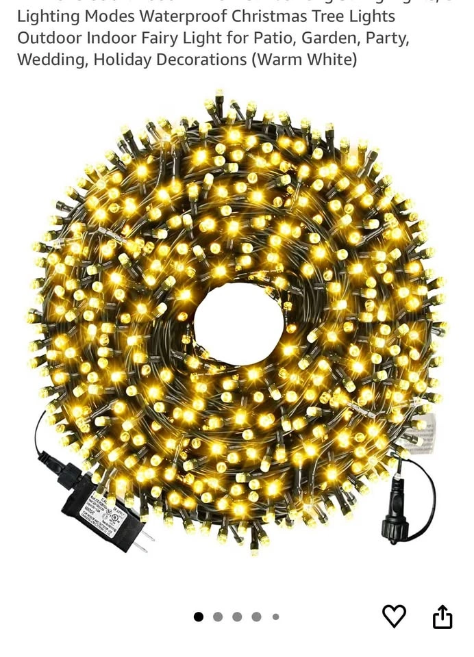 1000 LED Lights - 336ft String Lights