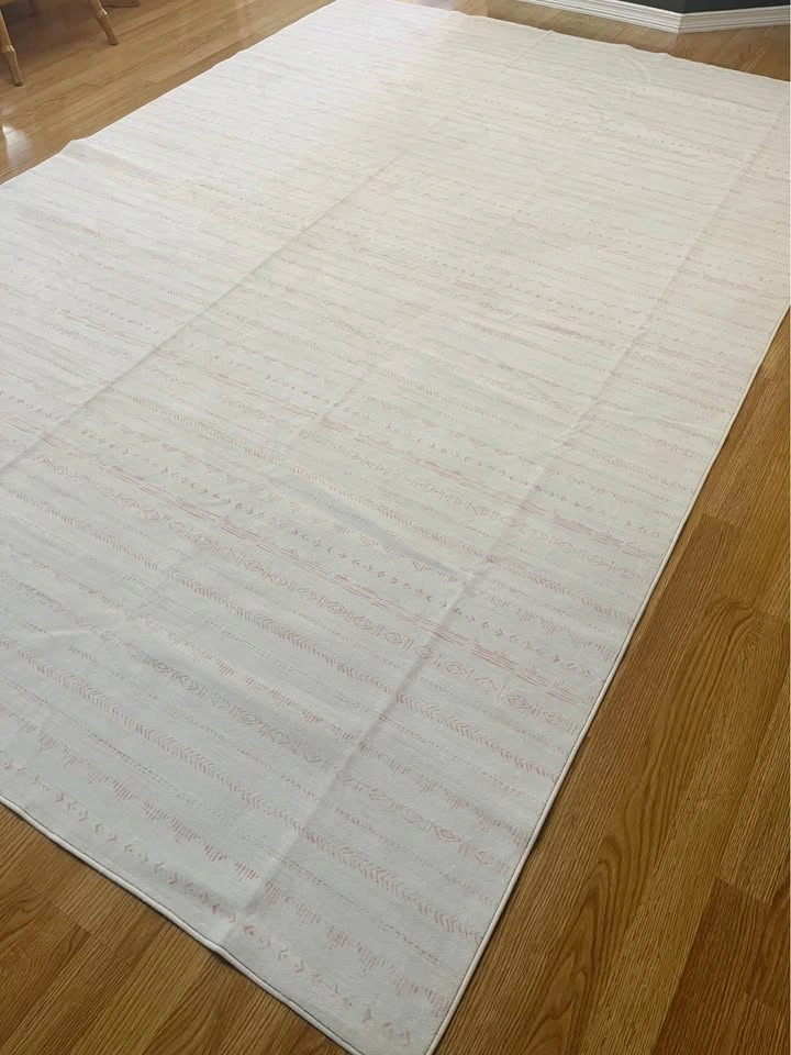 🌸6x9ft Light Pink/White Rug - photo 2