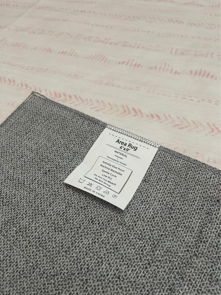 🌸6x9ft Light Pink/White Rug - photo 3