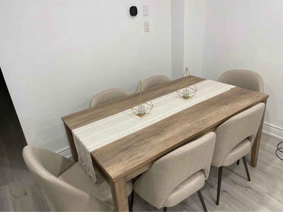 6 Person Dining Table with 6 Chairs