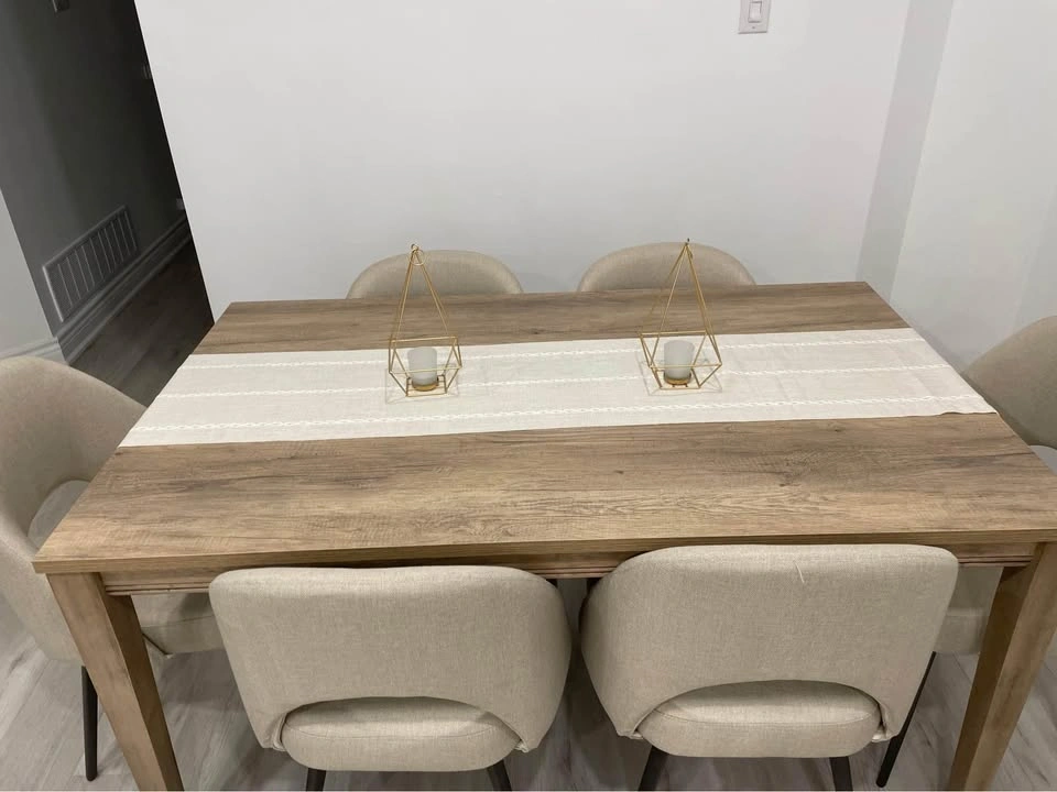 6 Person Dining Table with 6 Chairs - photo 2