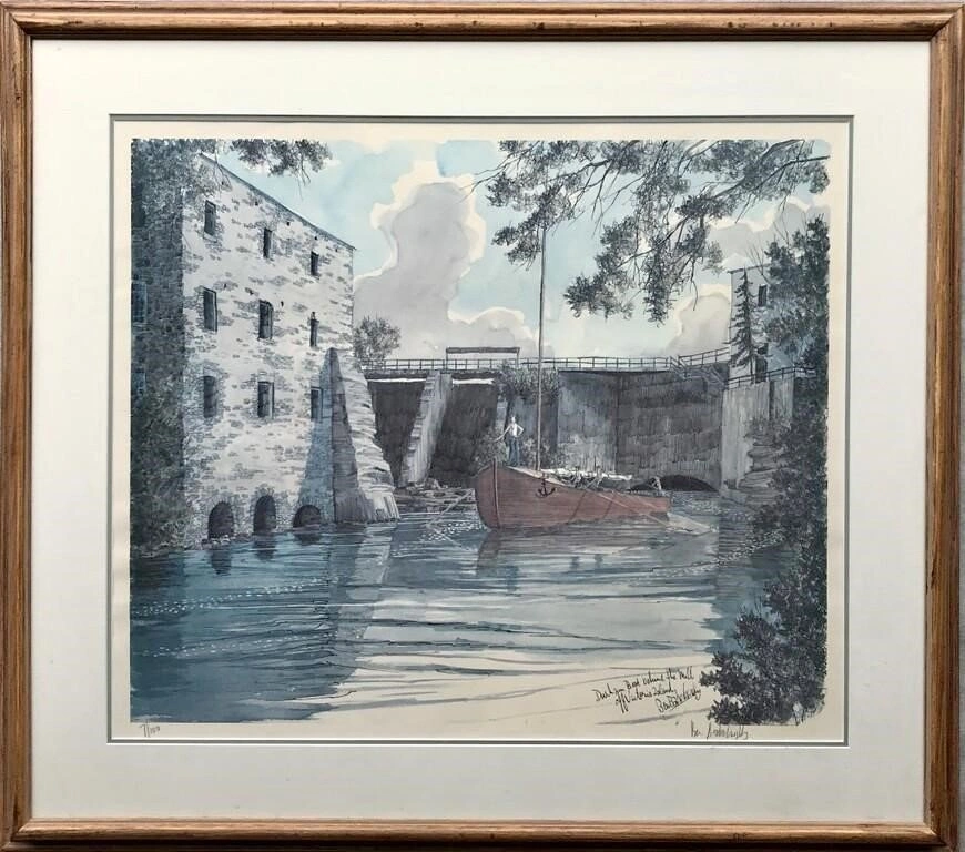 Large Signed Ltd Ed Lithograph by Ben Babelowsky (33.5" x 29.5")