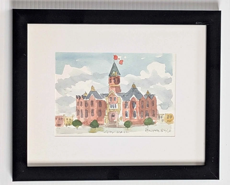 Original Watercolour Painting, "City Hall"