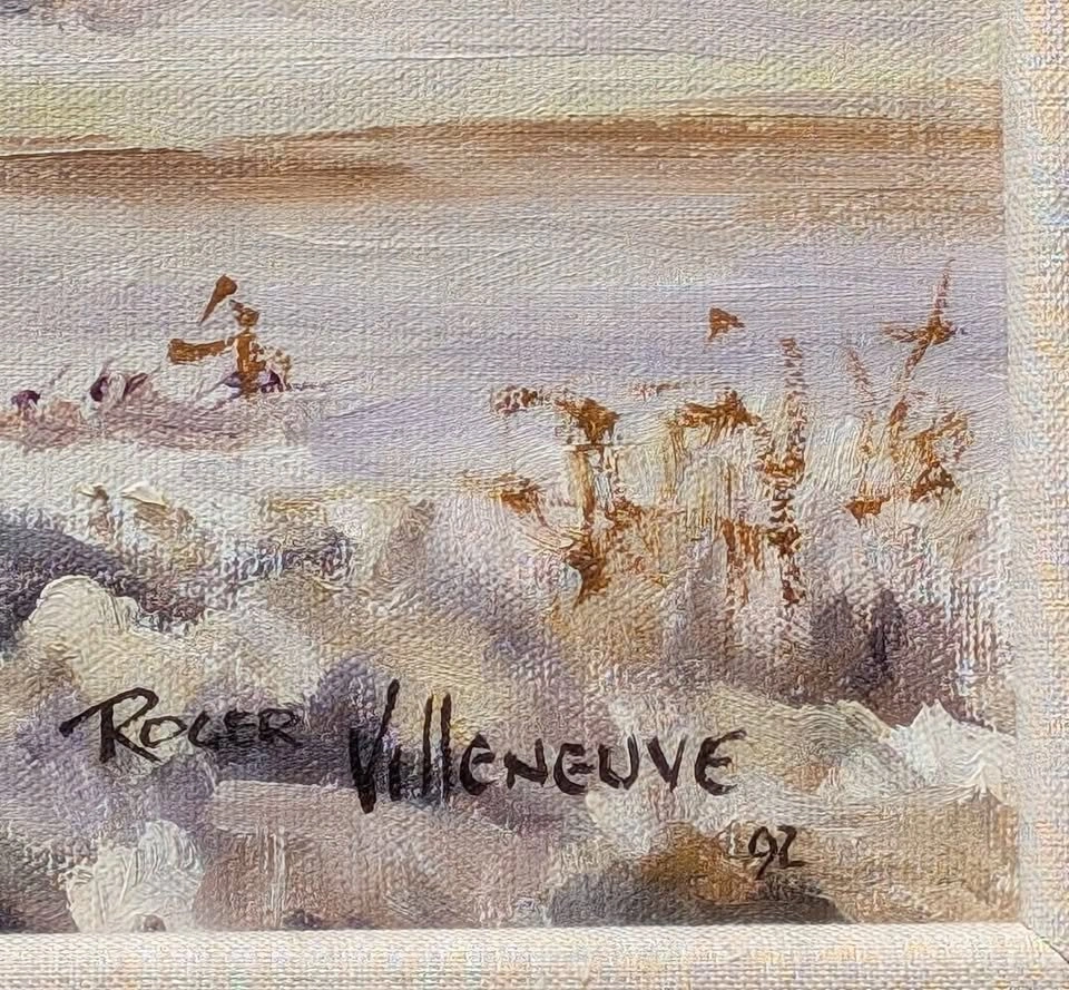 Roger Villeneuve, Signed & Dated Oil Painting - photo 2