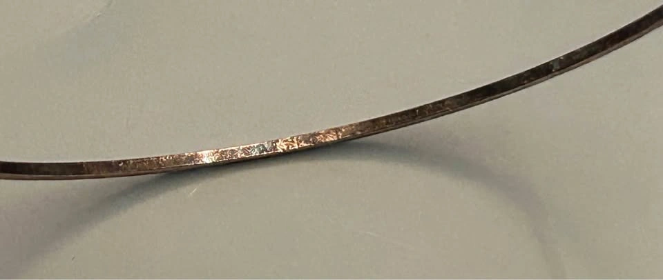 Vintage Sterling Silver Hammered Bangle/Hoop - photo 2