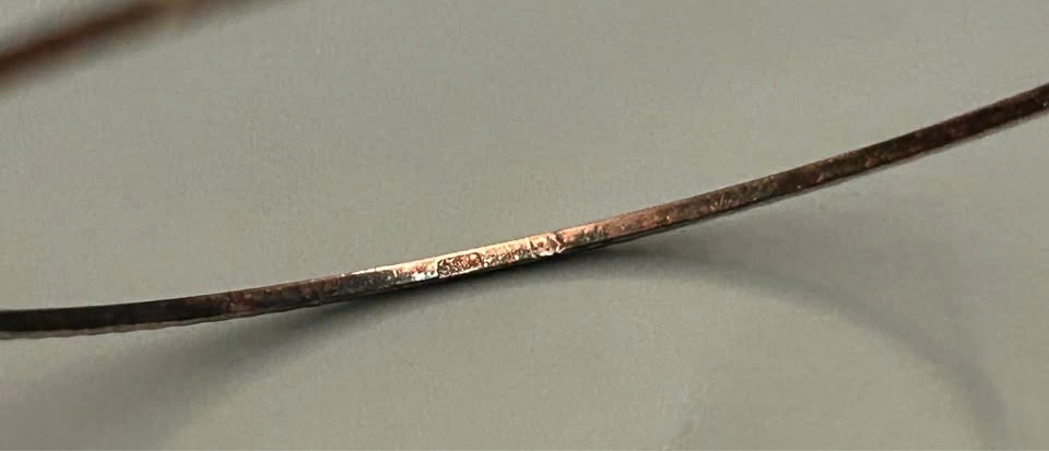 Vintage Sterling Silver Hammered Bangle - photo 2