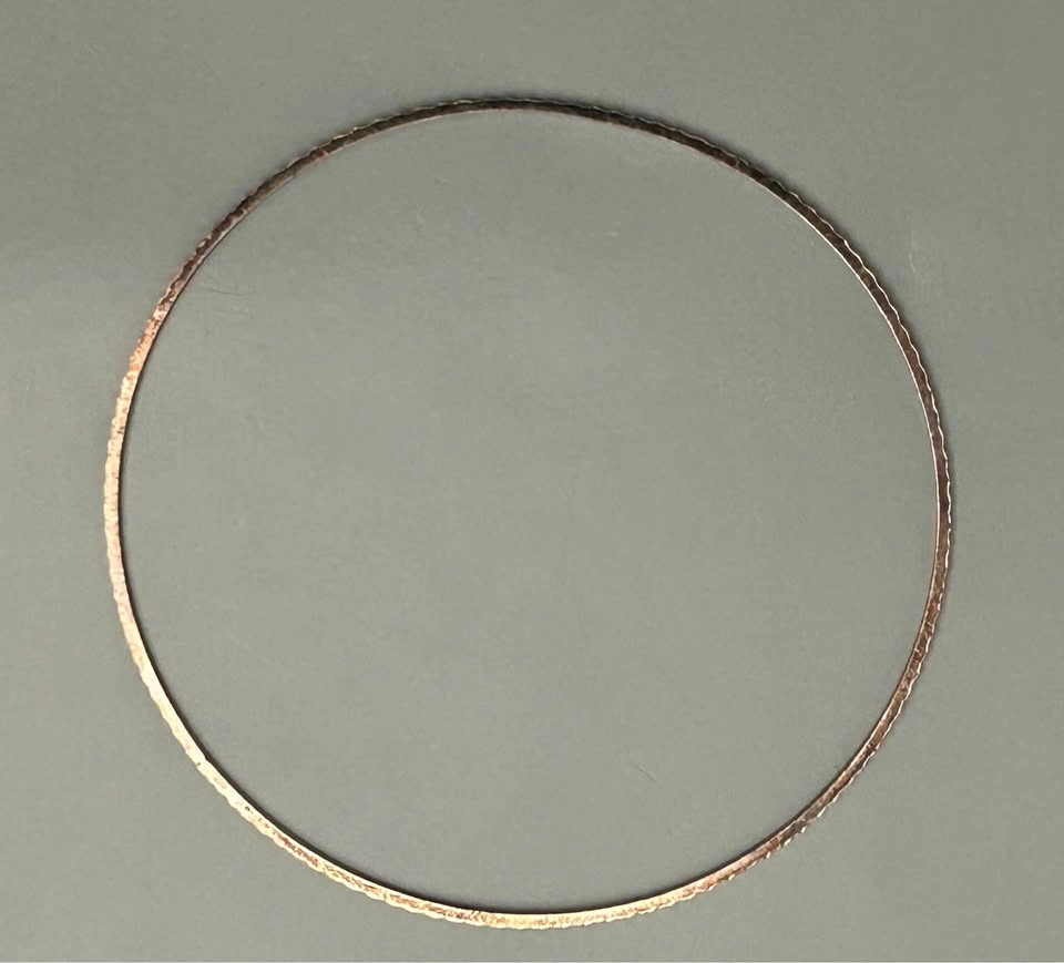 Vintage Sterling Silver Hammered Bangle - photo 4