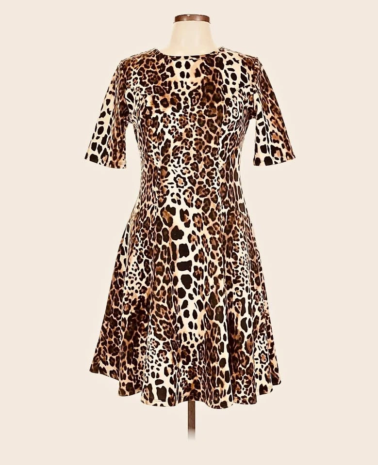 Karen Kane Leopard Cocktail Dress