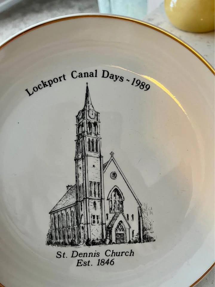 St. Dennis Church – Lockport Canal Days Plate – 1989 - photo 2