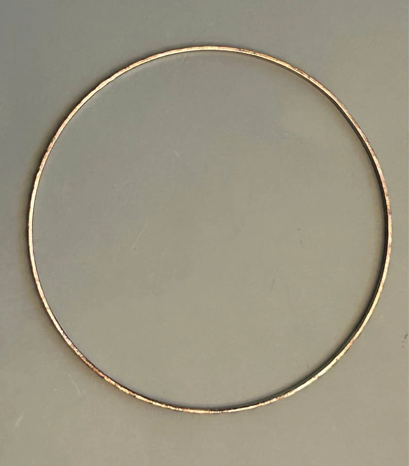 Vintage Textured Sterling Silver Bangle Bracelet - photo 3